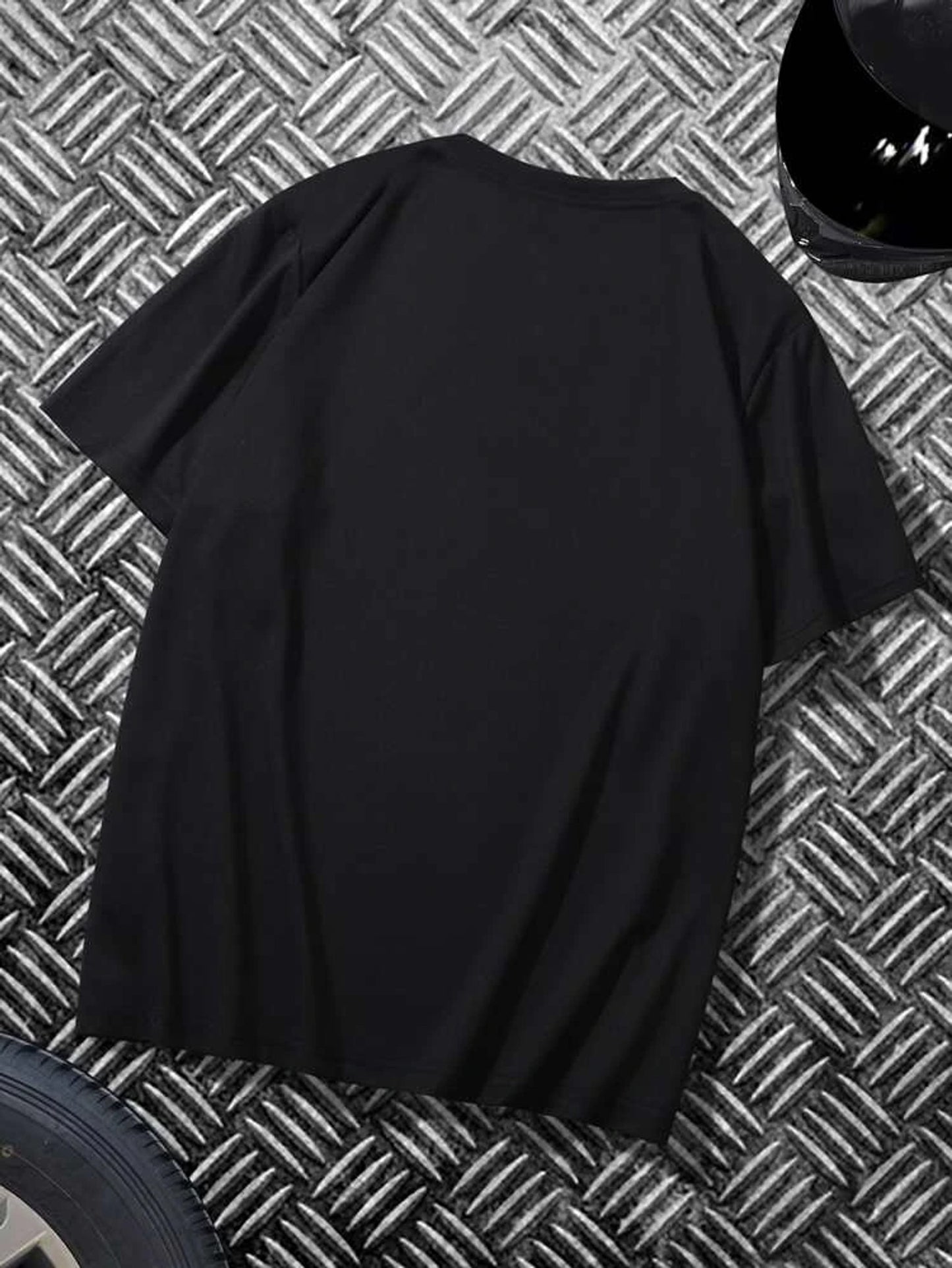 Fifth Avenue Stars Text Printed MIFT43 T-Shirt - Black