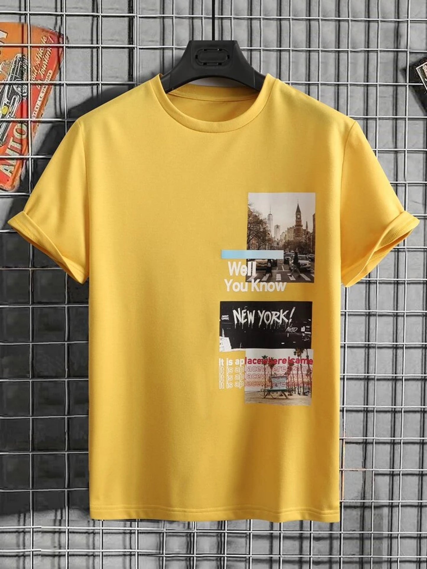 Fifth Avenue New York Printed MIFT88 T-Shirt - Yellow