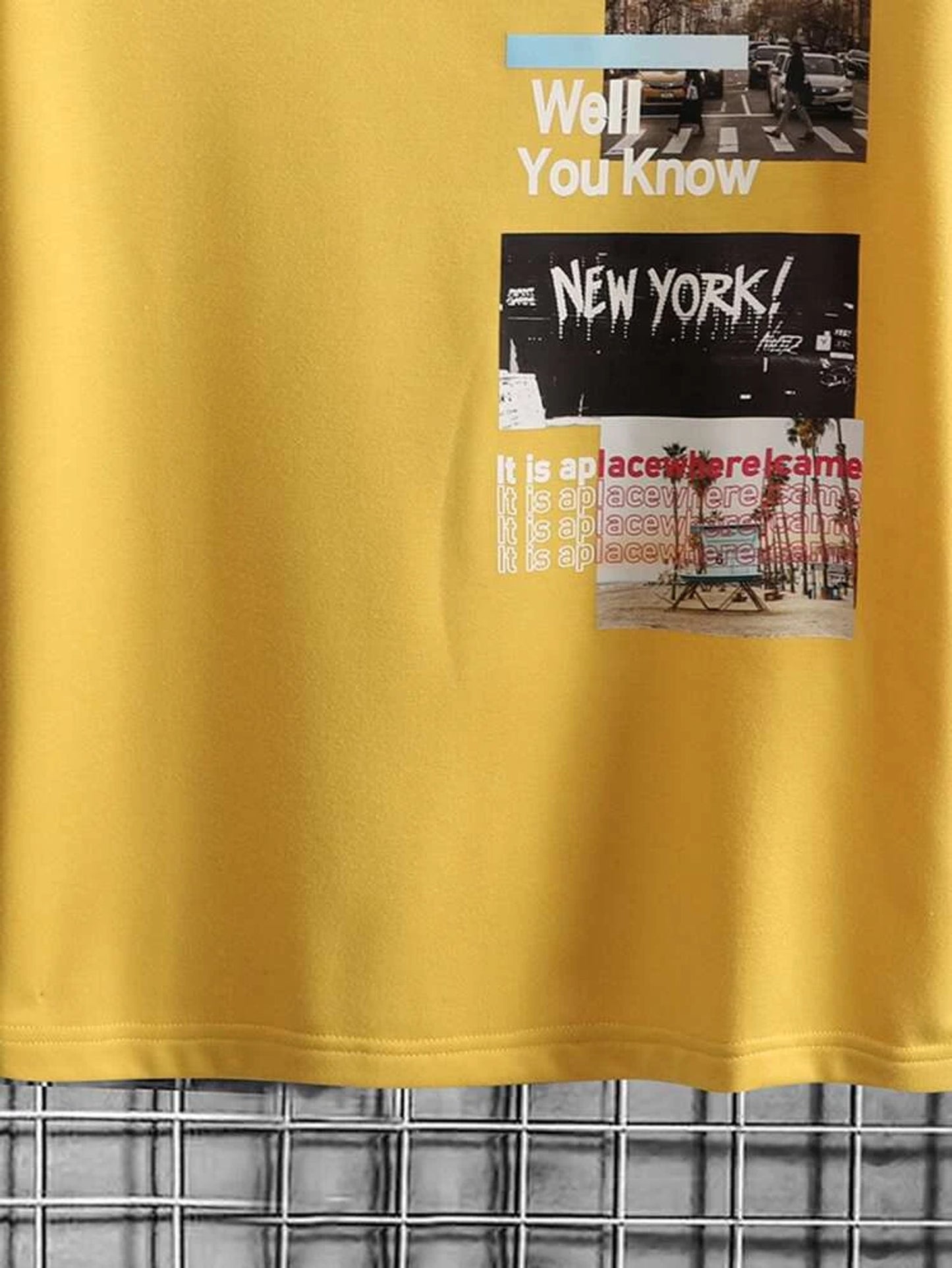 Fifth Avenue New York Printed MIFT88 T-Shirt - Yellow