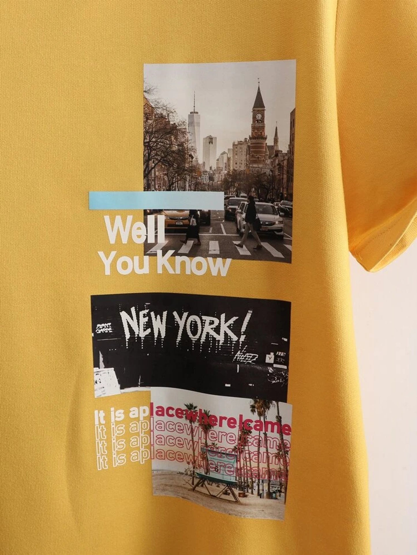 Fifth Avenue New York Printed MIFT88 T-Shirt - Yellow