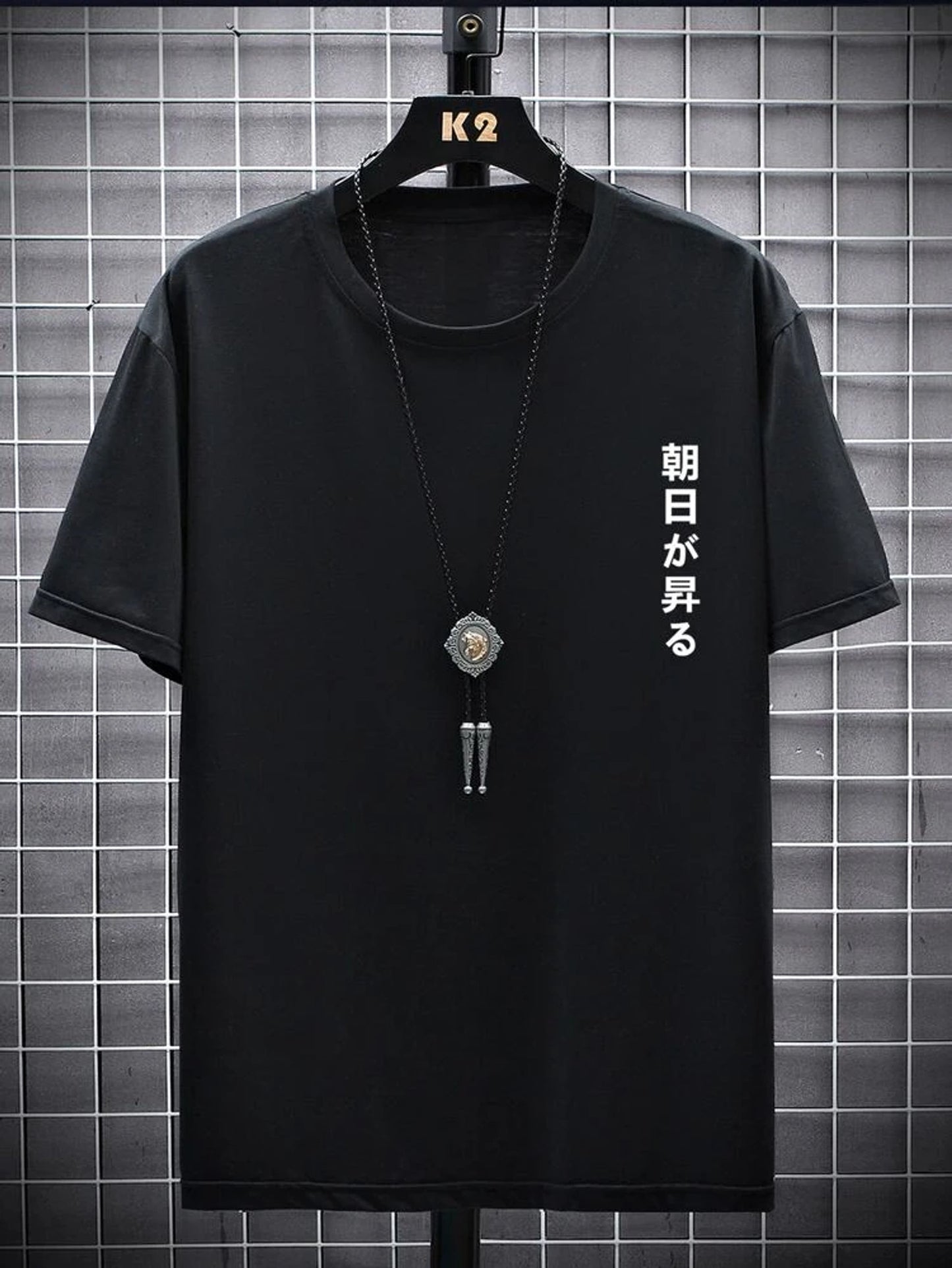 Fifth Avenue Front Back Japanese Printed MIFT94 T-Shirt - Black