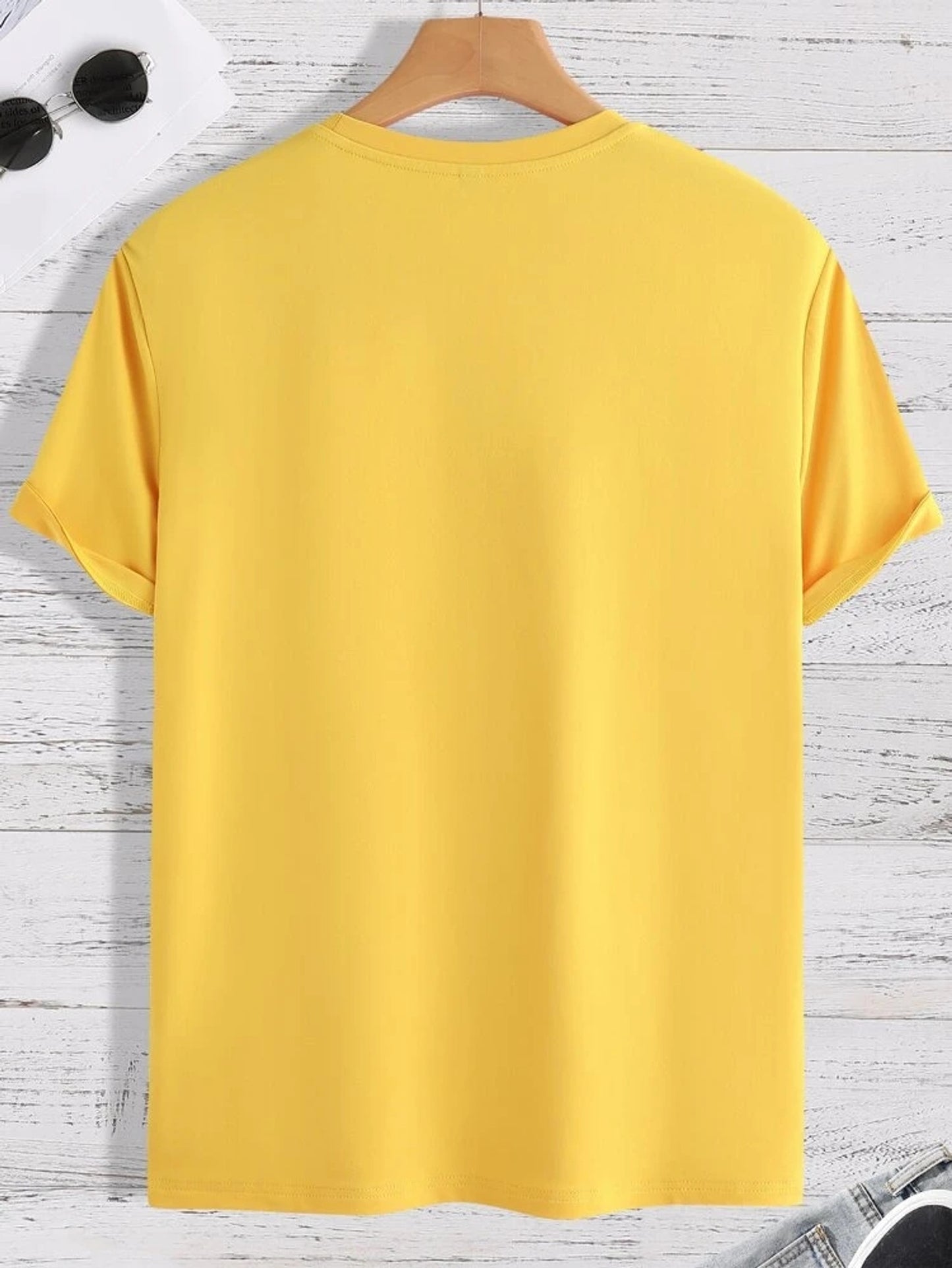 Fifth Avenue Ace Printed MIFT62 T-Shirt - Yellow