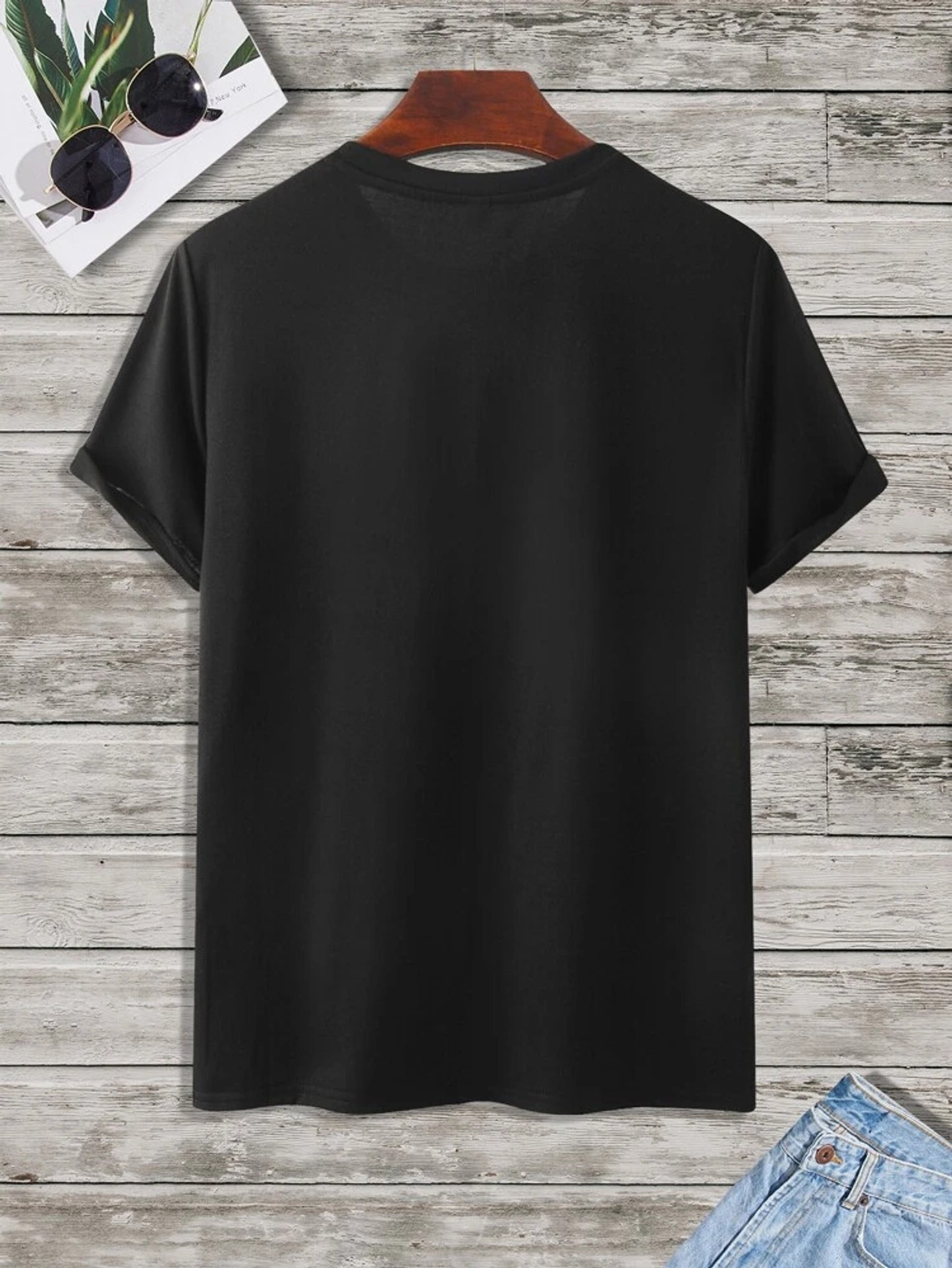 Fifth Avenue Tokyo Sticker Printed MIFT148 T-Shirt - Black