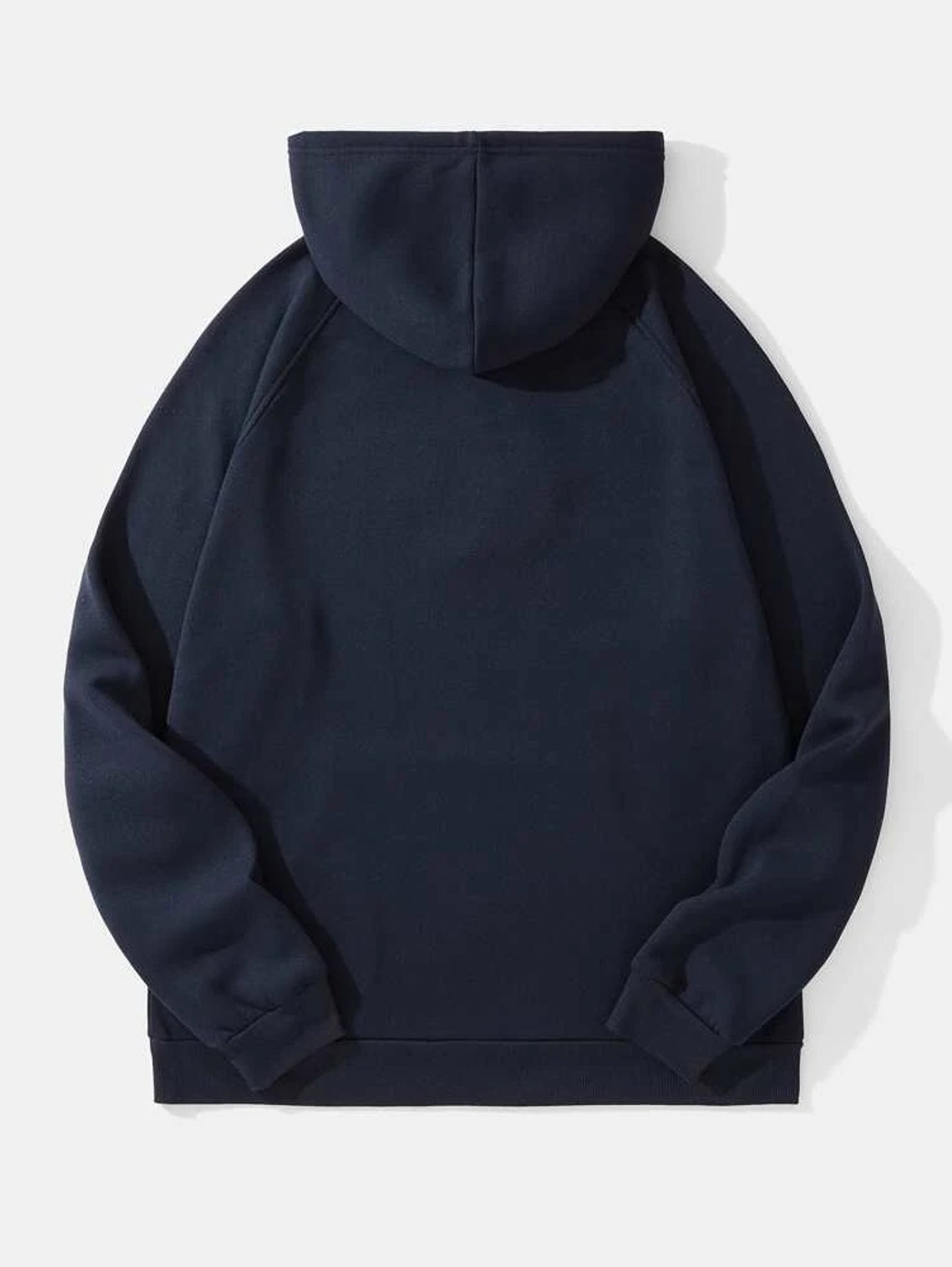 Fifth Avenue Printed Kangaroo Hoodie MIFT268 - Navy Blue