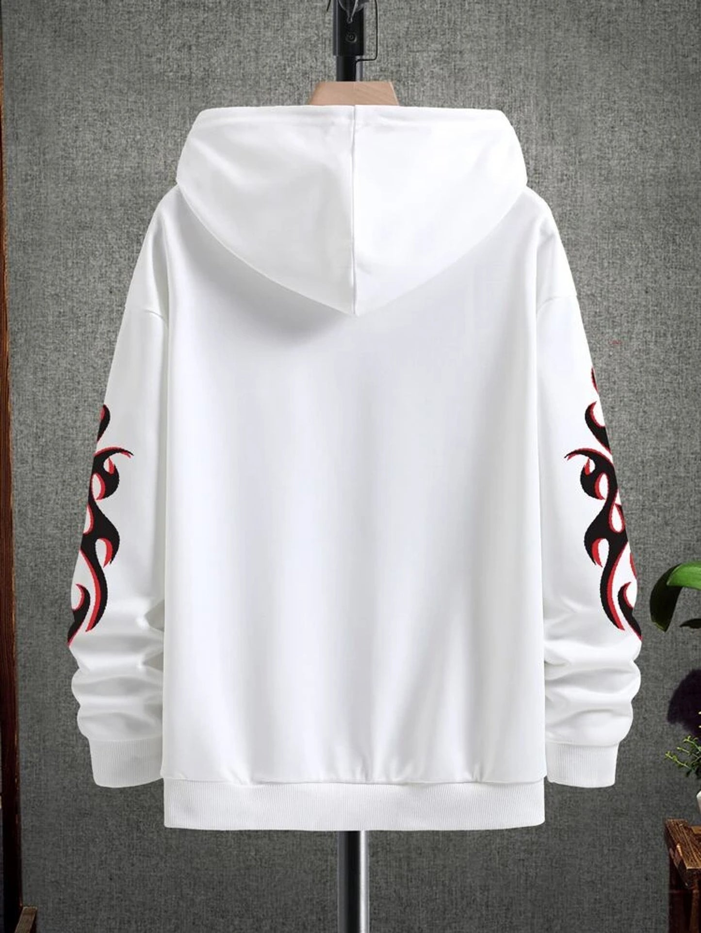 Fifth Avenue Printed Kangaroo Hoodie MIFT286 - White