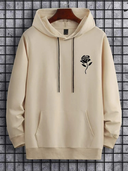 Fifth Avenue Printed Kangaroo Hoodie MIFT315 - Cream