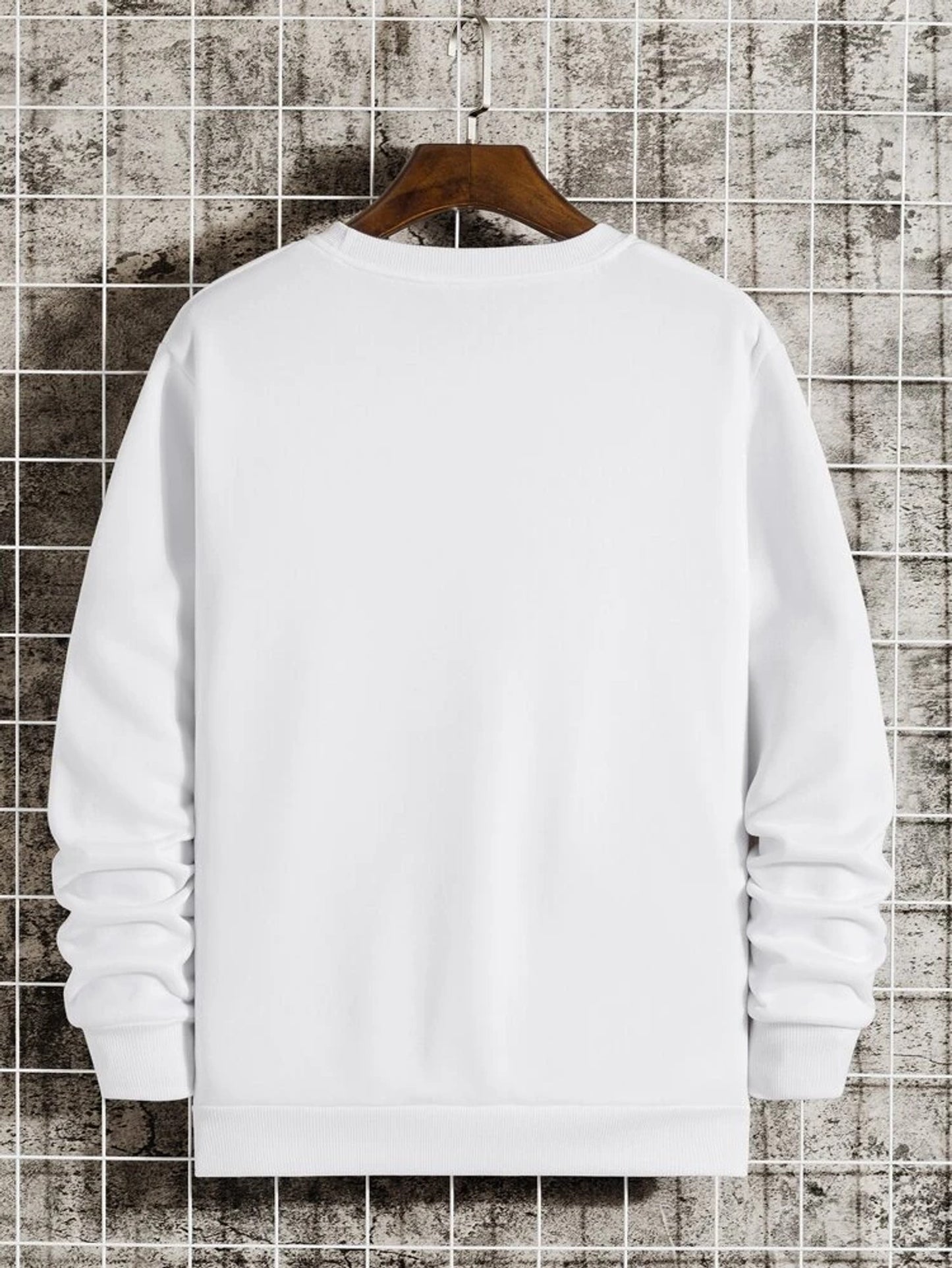 Fifth Avenue Mens Printed Sweatshirt MIFT279 - White