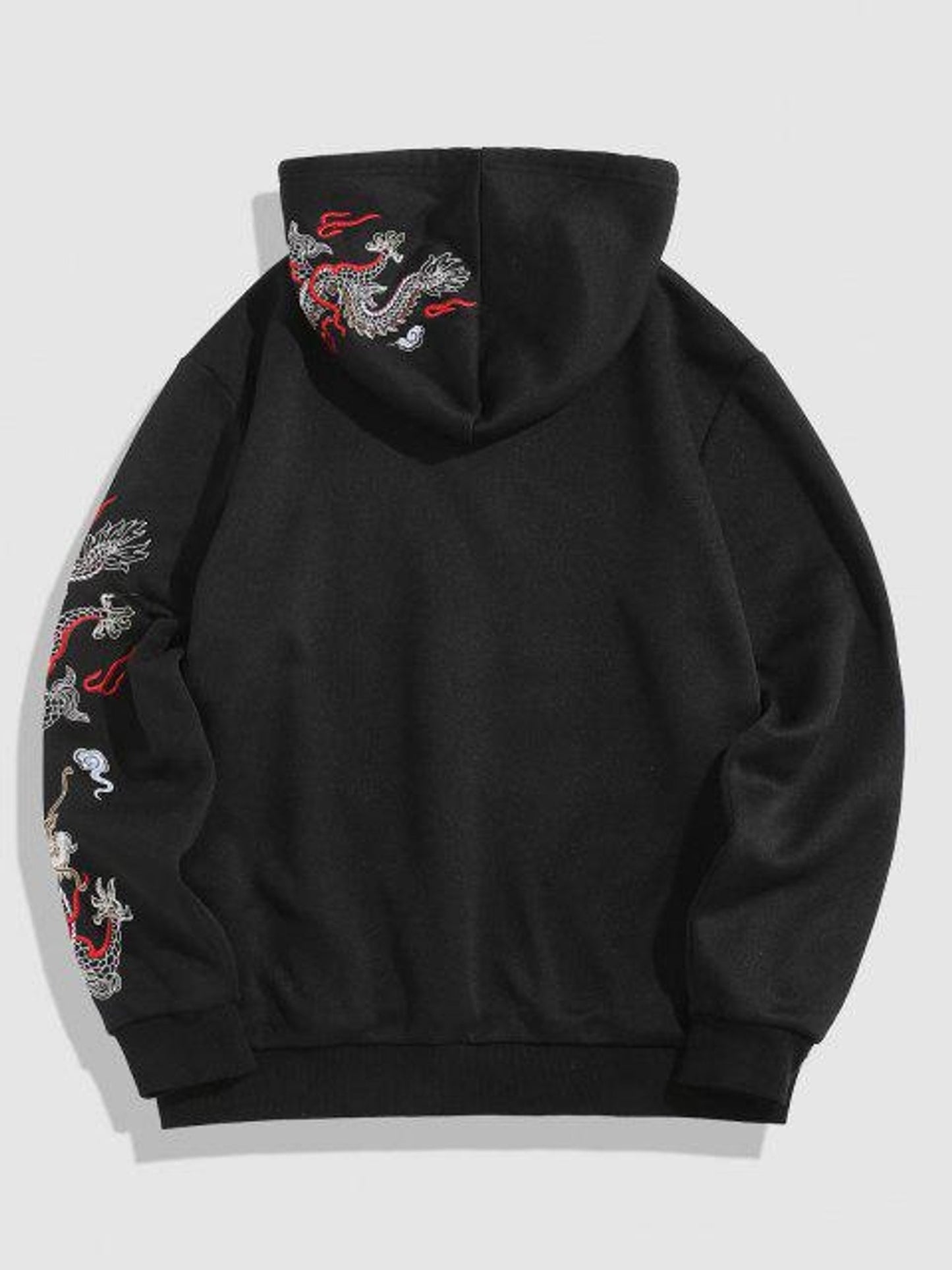 Fifth Avenue Printed Kangaroo Hoodie MIFT290 - Black