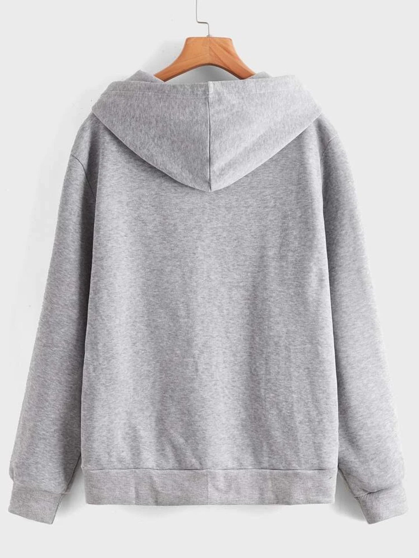 Fifth Avenue Printed Kangaroo Hoodie MIFT269 - Grey