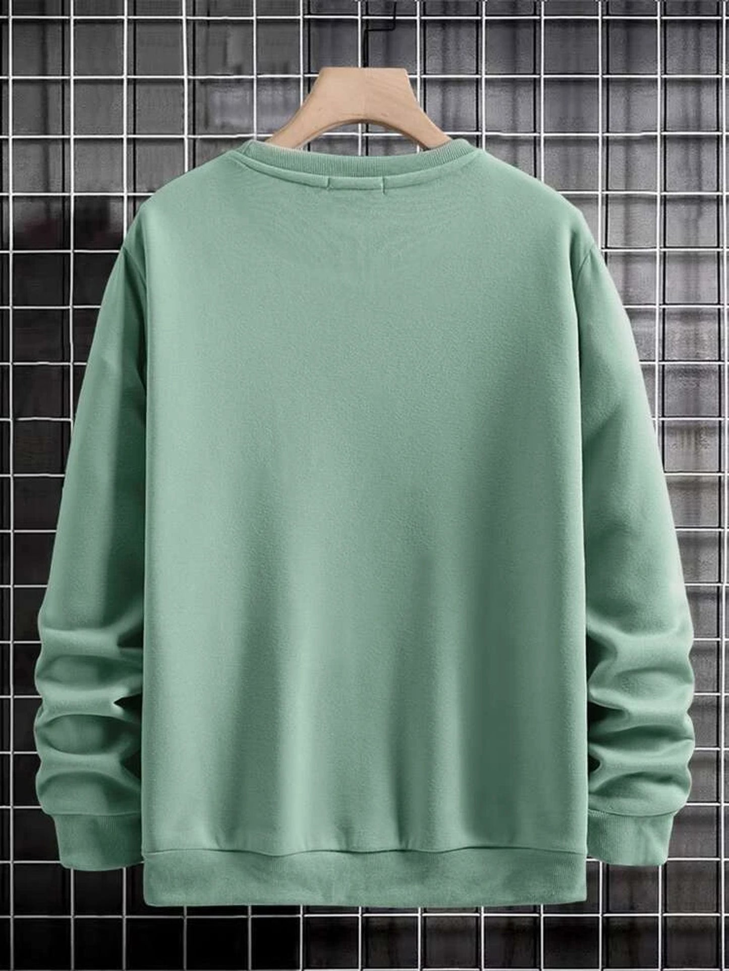 Fifth Avenue Mens Printed Sweatshirt MIFT262 - Mint Green