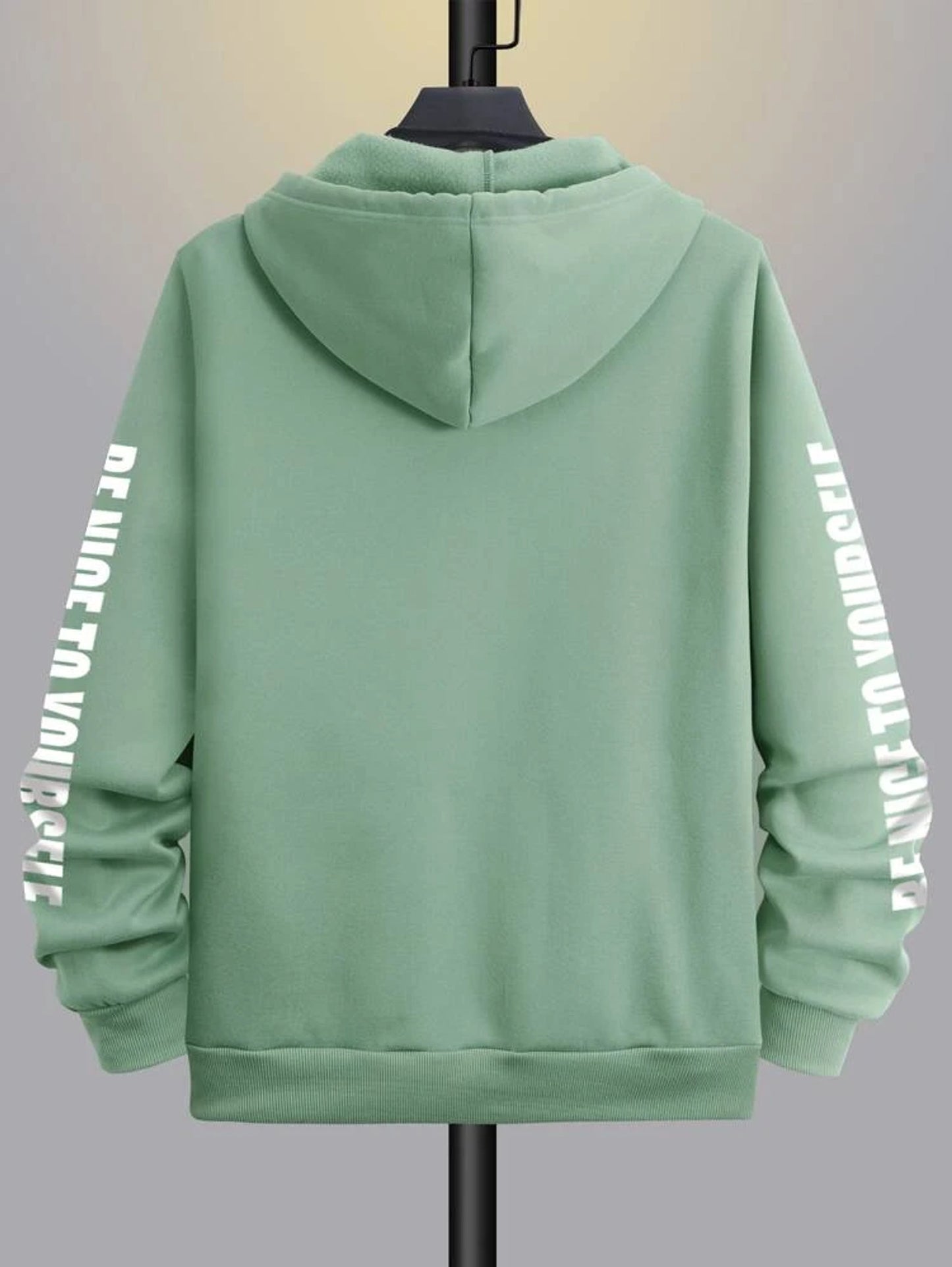 Fifth Avenue Printed Zip Hoodie MIFT276 - Mint Green