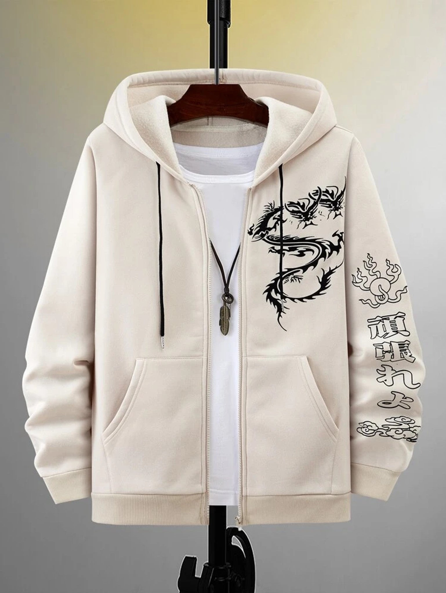 Five street zipped hoodie on sale mens