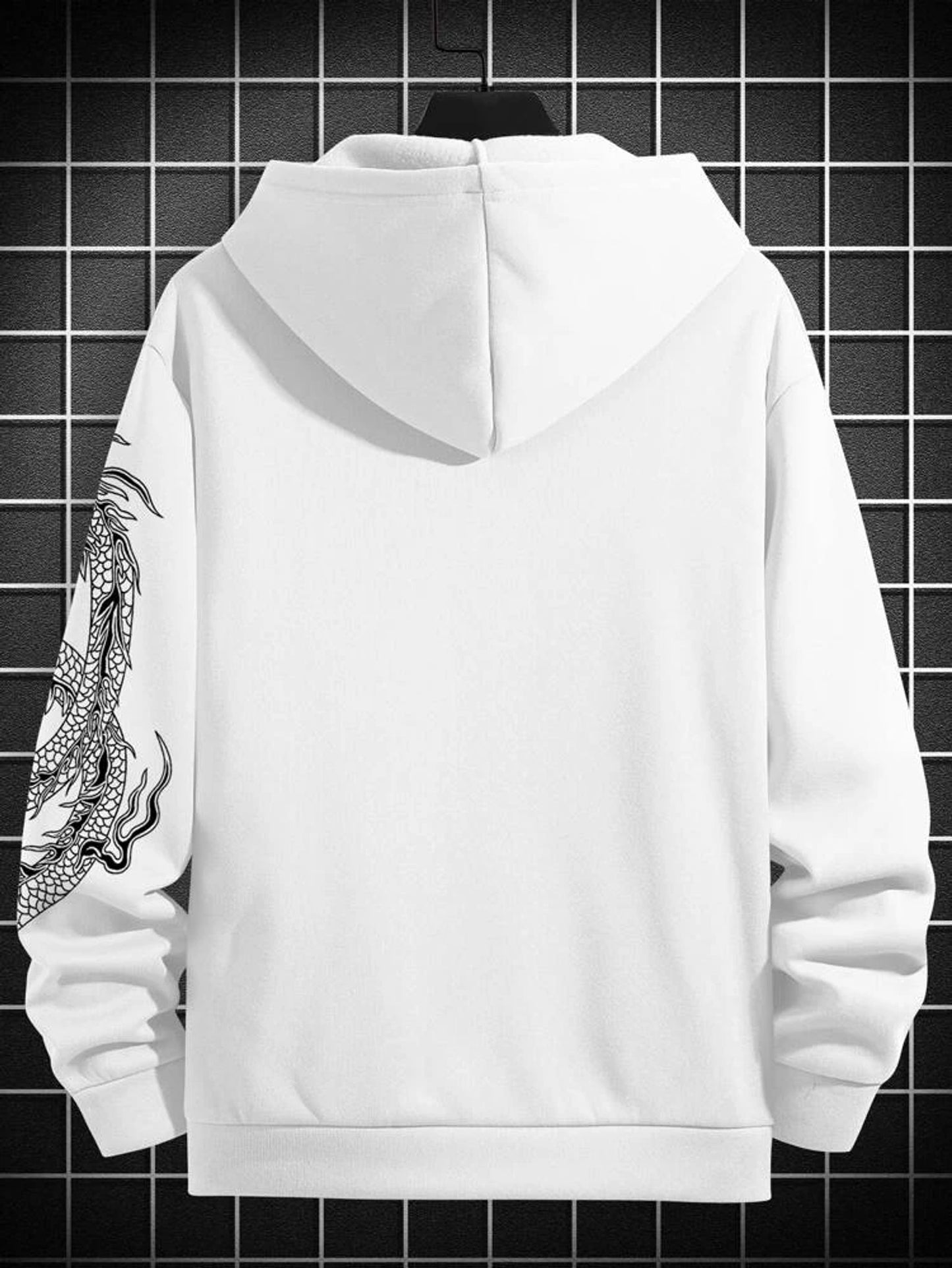 Fifth Avenue Printed Zip Hoodie MIFT322 - White