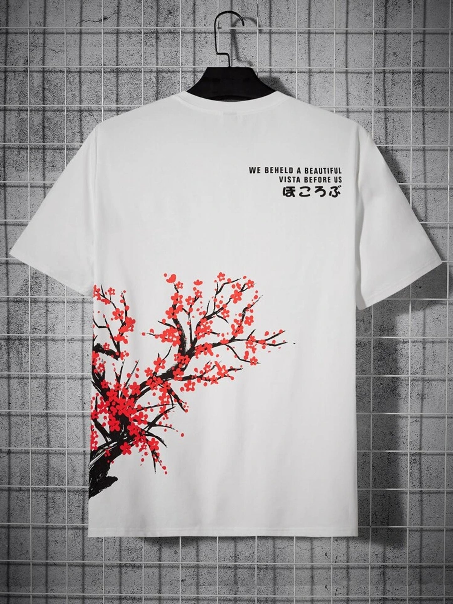 Fifth Avenue Front Back Text Plant Printed MIFT401 T-Shirt - White