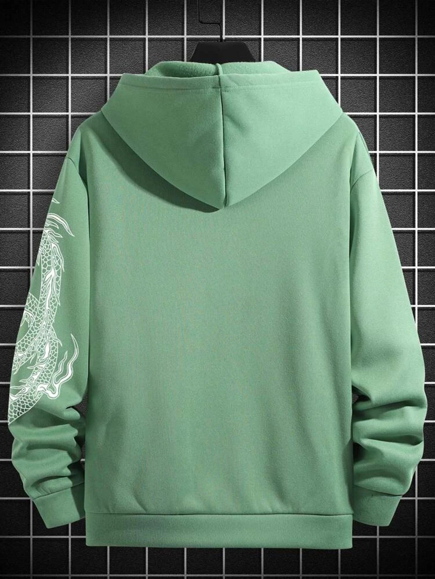 Fifth Avenue Printed Zip Hoodie MIFT322 - Mint Green