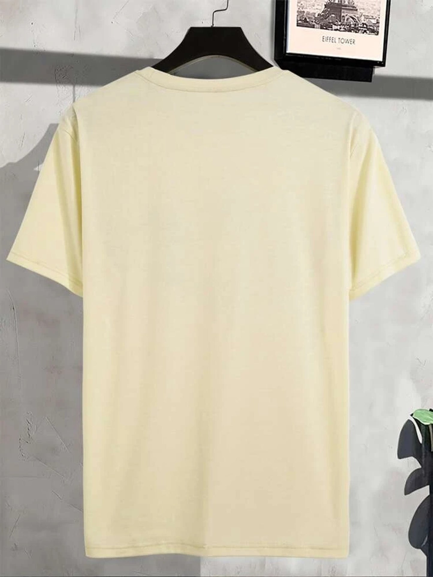 Fifth Avenue Floral Text Printed MIFT377 T-Shirt - Cream