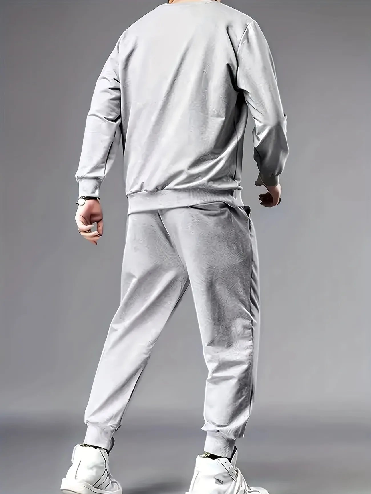 Fifth Avenue Mens Sweatshirt and Pants Set FAWMSPS2 - Grey Grey