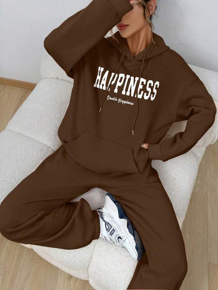 Fifth Avenue WWH Hoodie and Pants Set FAWWWHO1 - Brown Brown