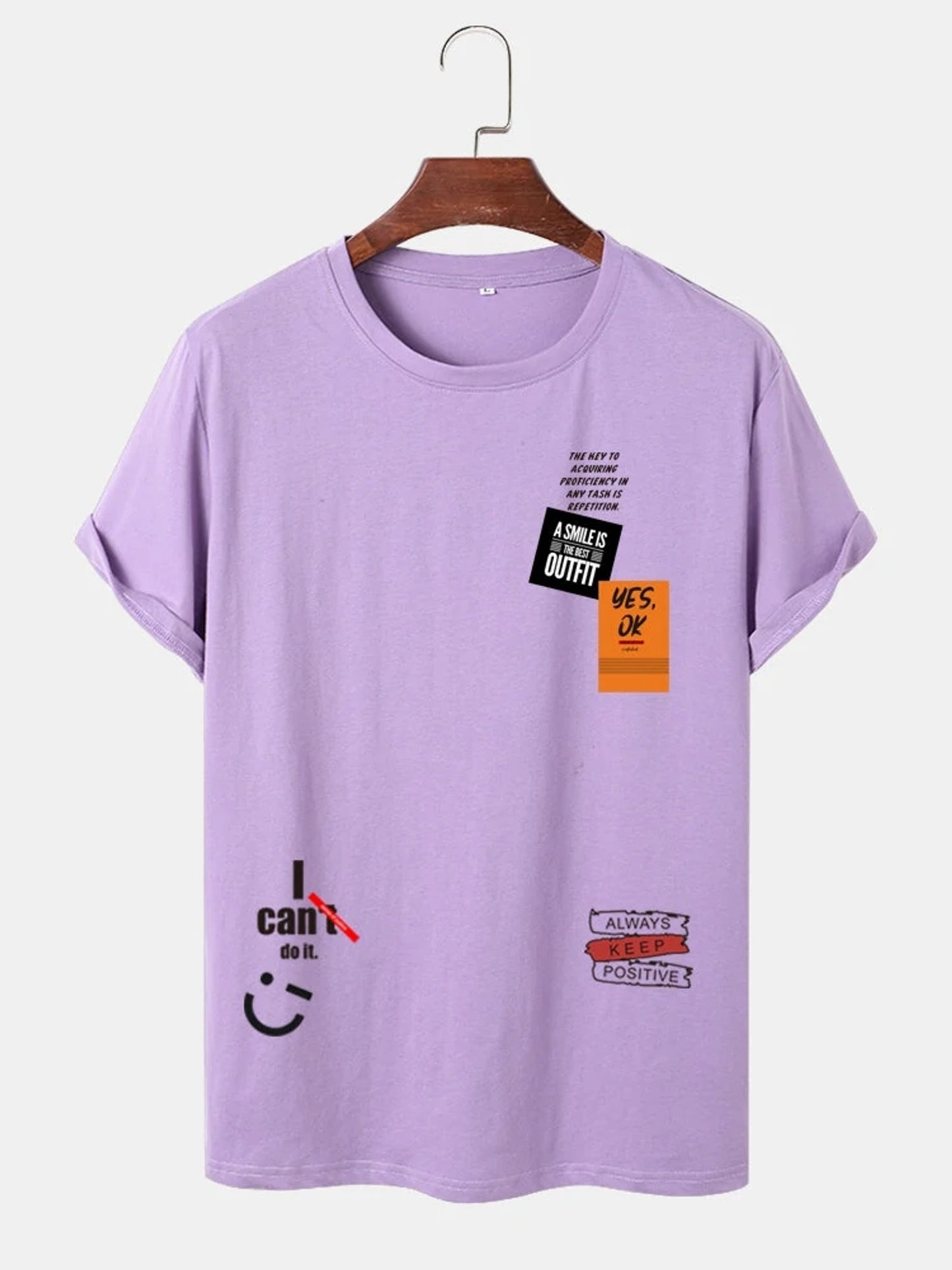 Fifth Avenue Stickers Printed MIFT212 T-Shirt - Purple