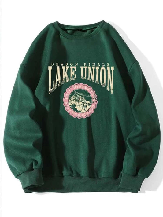 Fifth Avenue DIFT229 Lake Union Printed Sweatshirt - Green