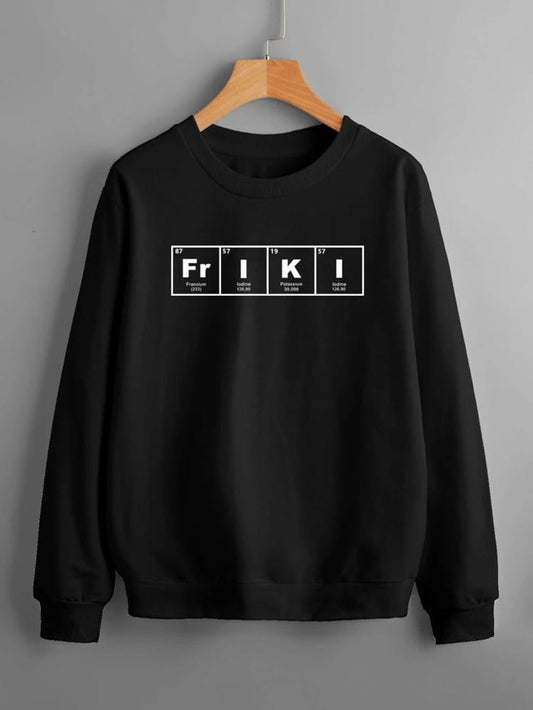 Fifth Avenue DIFT268 FRIKI Printed Sweatshirt - Black