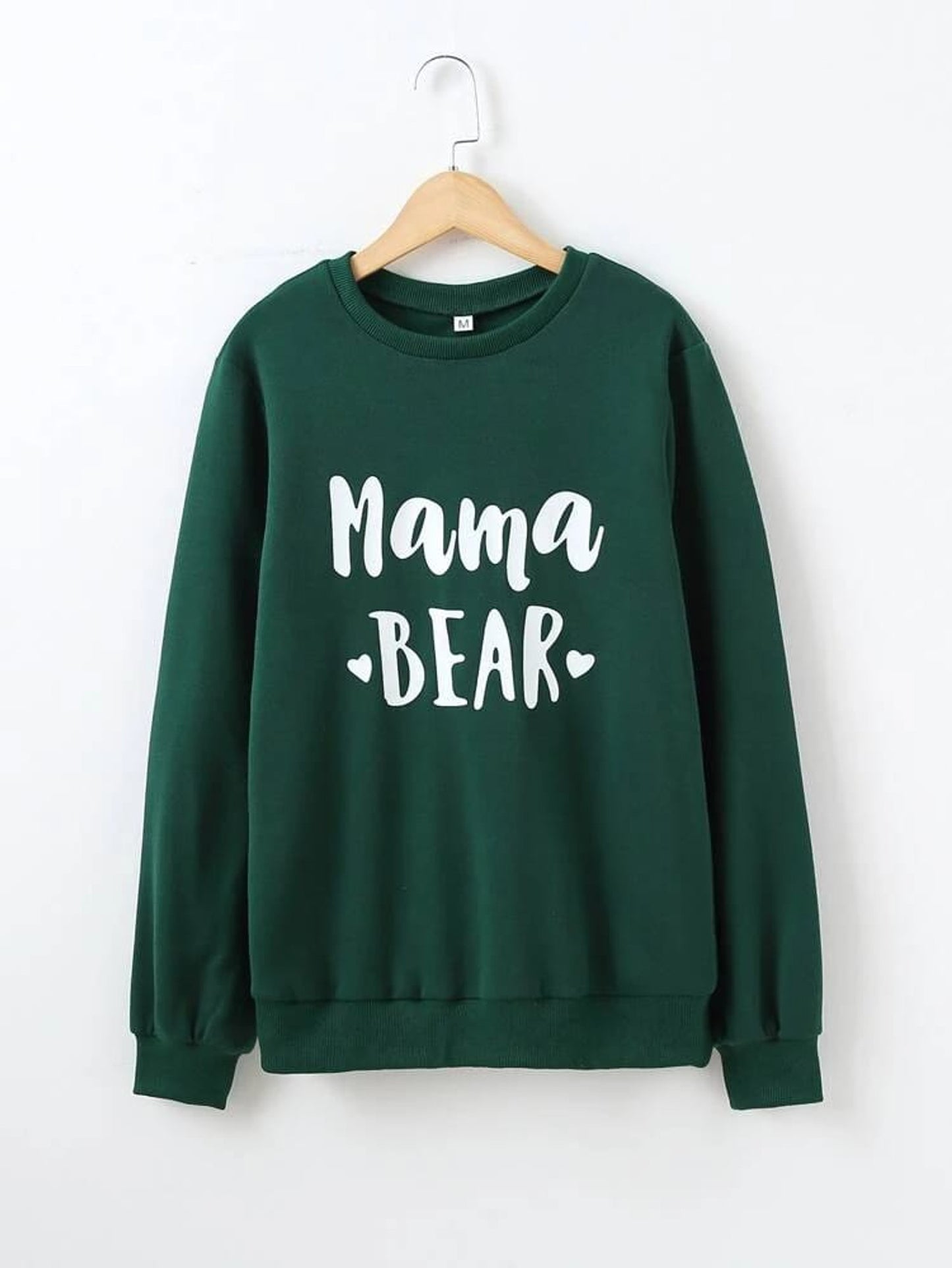 Fifth Avenue DIFT320 Mama Bear Printed Sweatshirt - Green