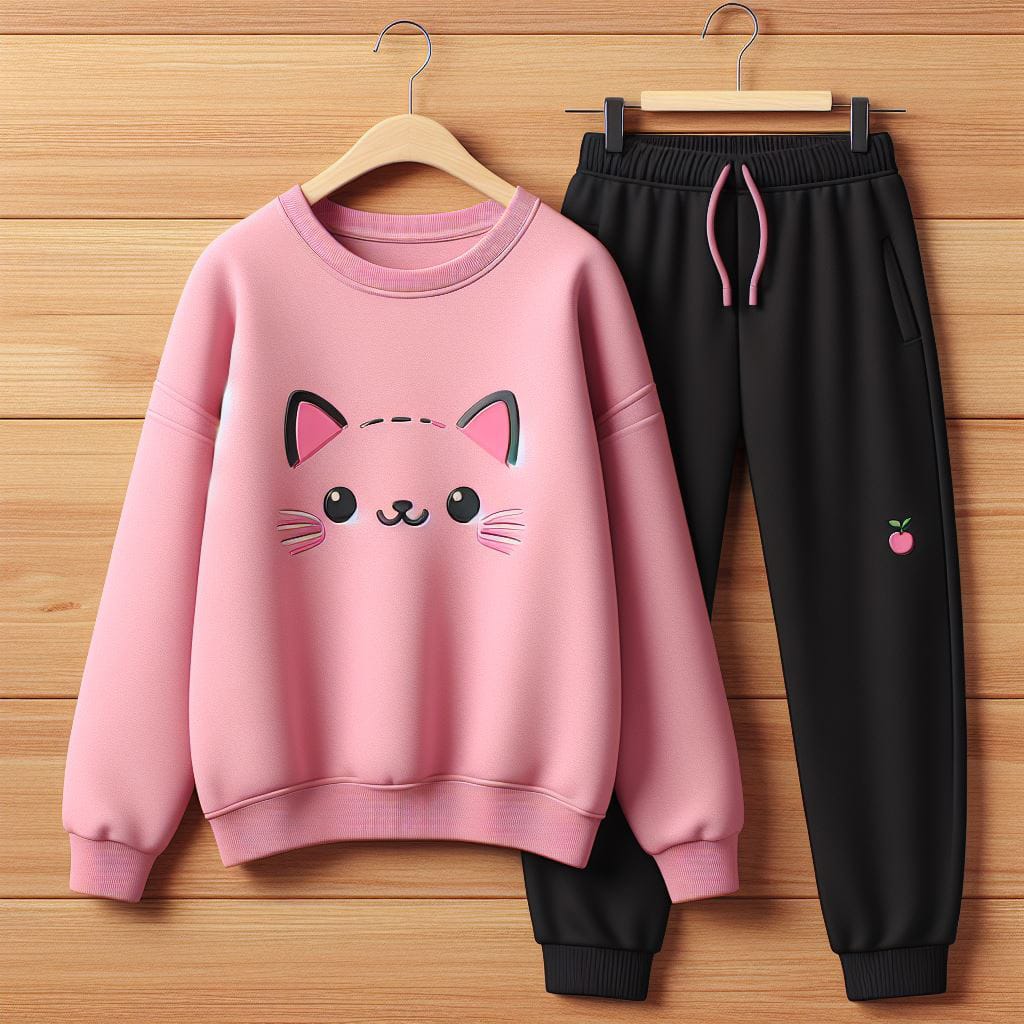 Fifth Avenue WWS Sweatshirt and Pants Set FAWWWS16 - Pink Black