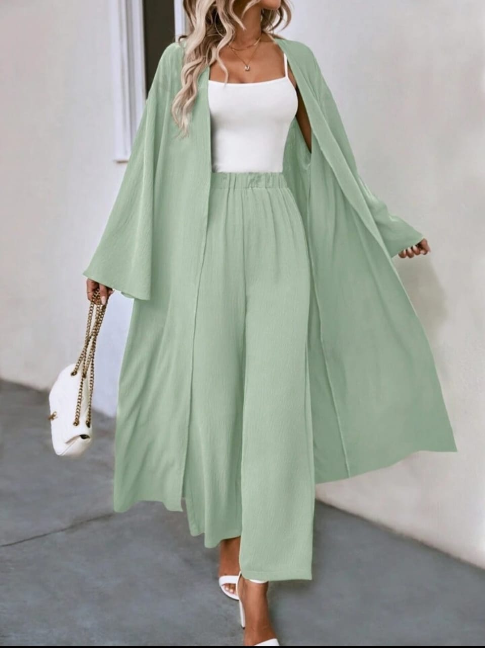 Fifth Avenue Womens Stitched West Co Ord FAWOMCS1 - Mint Green