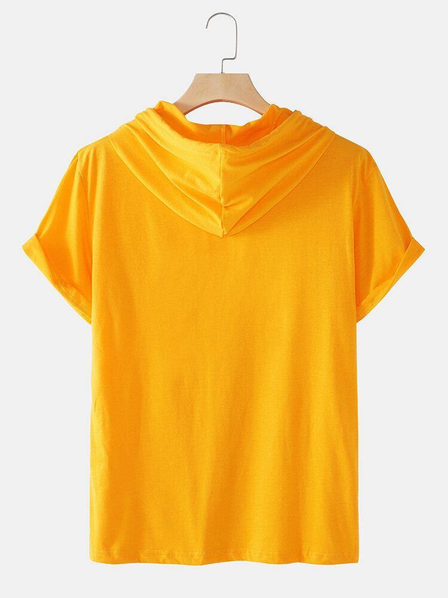 Fifth Avenue Coconut Pocket Print MIFT425 Hooded ROKA T-Shirt - Yellow