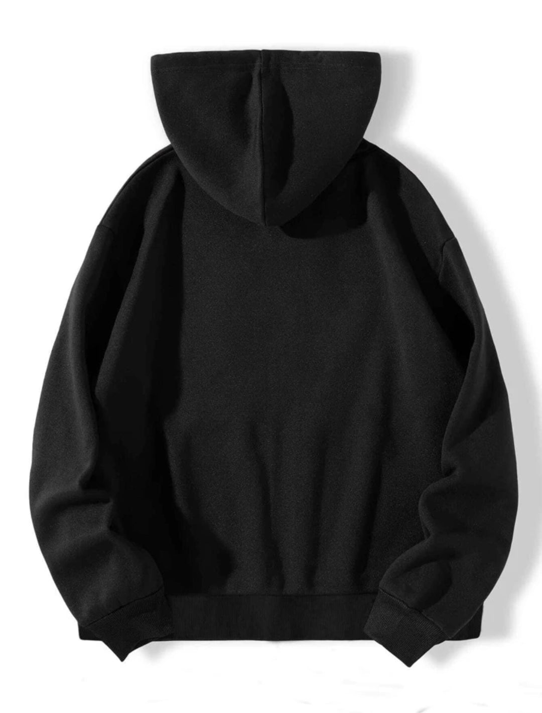 Fifth Avenue Mens Printed Zip Hoodie FAMPZH2 - Black