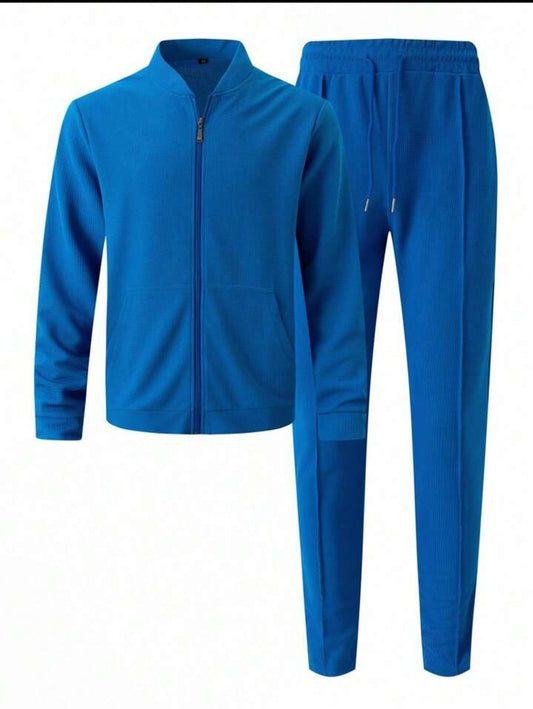 Fifth Avenue Mens Jacket and Pants Set FAMJAPNS2 - Blue