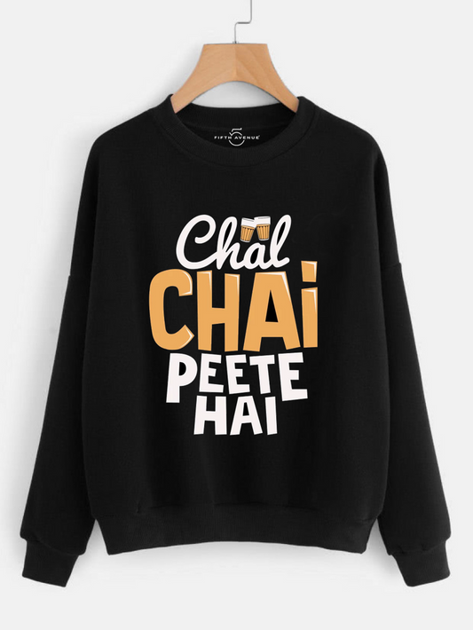 Fifth Avenue Chai Pete Printed Sweatshirt - Black