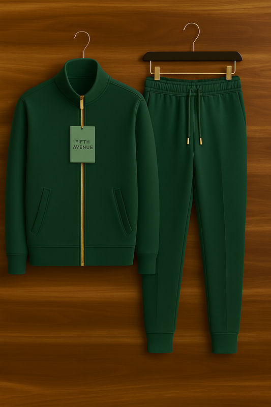 Fifth Avenue Mens Jacket and Pants Set FAMJAPNS39 - Green