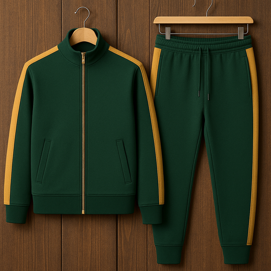 Fifth Avenue Mens Jacket and Pants Set FAMJAPNS38 - Green