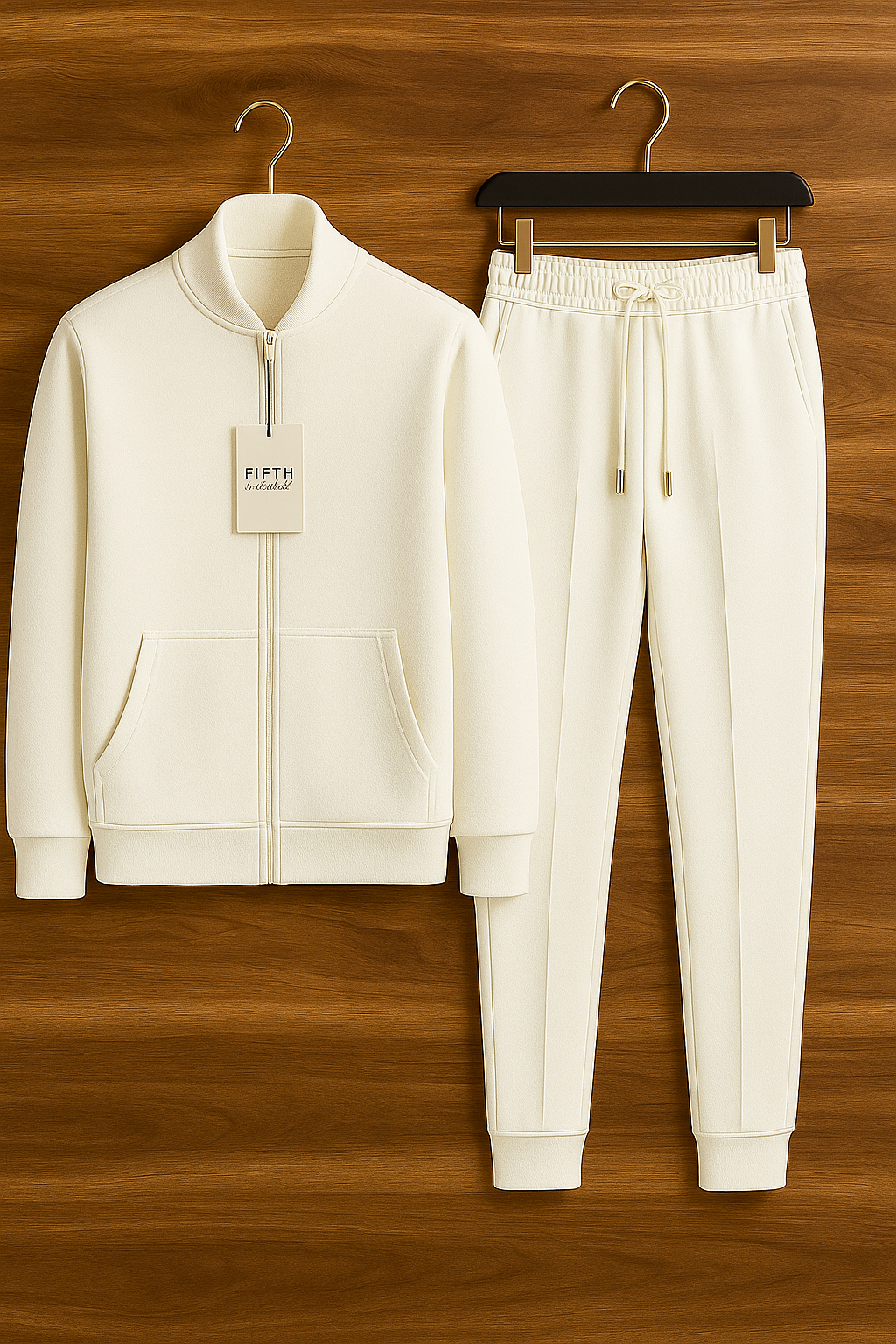Fifth Avenue Mens Jacket and Pants Set FAMJAPNS2 - Cream