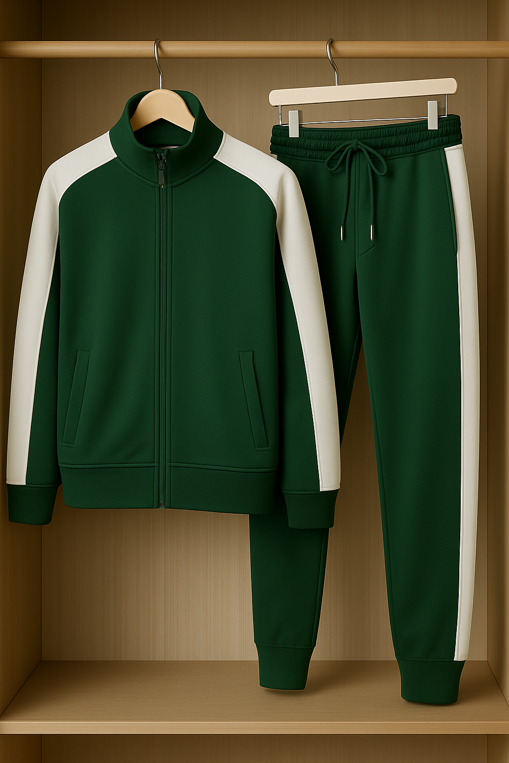 Fifth Avenue Mens Jacket and Pants Set FAMJAPNS22 - Green