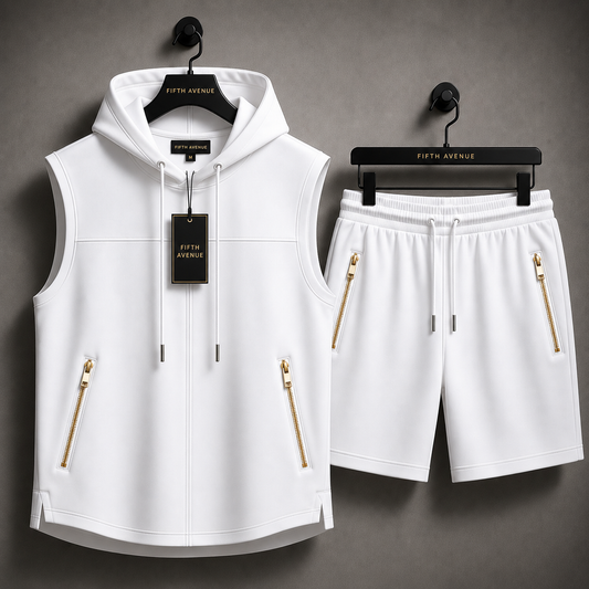 Fifth Avenue Mens T-Shirt Shorts Set - FAMTSS5
